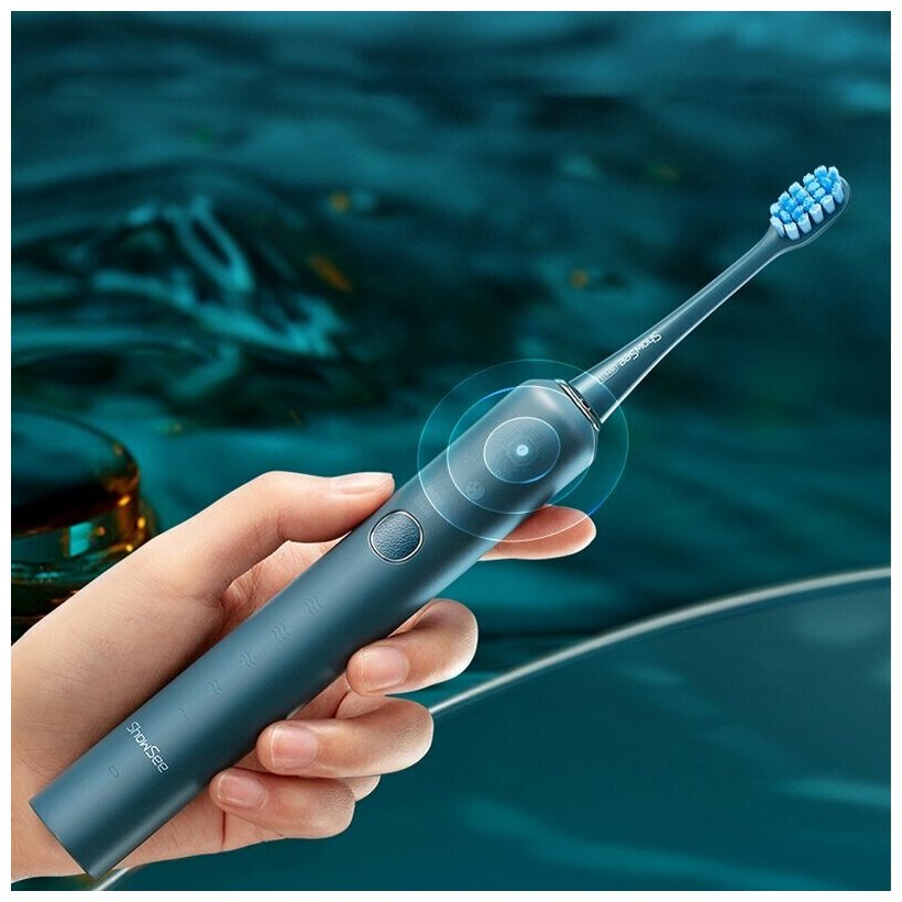 Электрическая зубная щетка ShowSee Electric Toothbrush Travel Set Blue (D2T-B) - фотография № 5