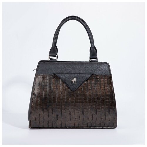 фото Сумка тоут эль маста повседневная, искусственная кожа, коричневый