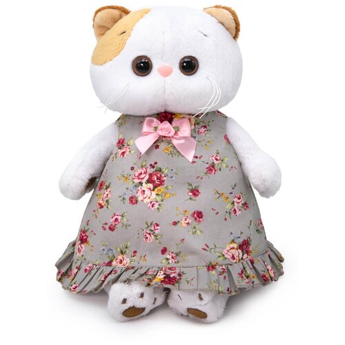 Мягкая игрушка Кошечка Ли-Ли в платье с розами, 24 см, разноцветный мягкая игрушка кошечка ли ли в платье с совой 24 см