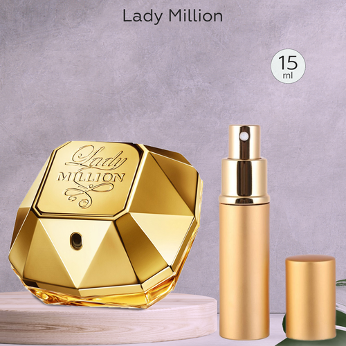 Gratus Parfum Lady Million духи женские масляные 15 мл (спрей) + подарок