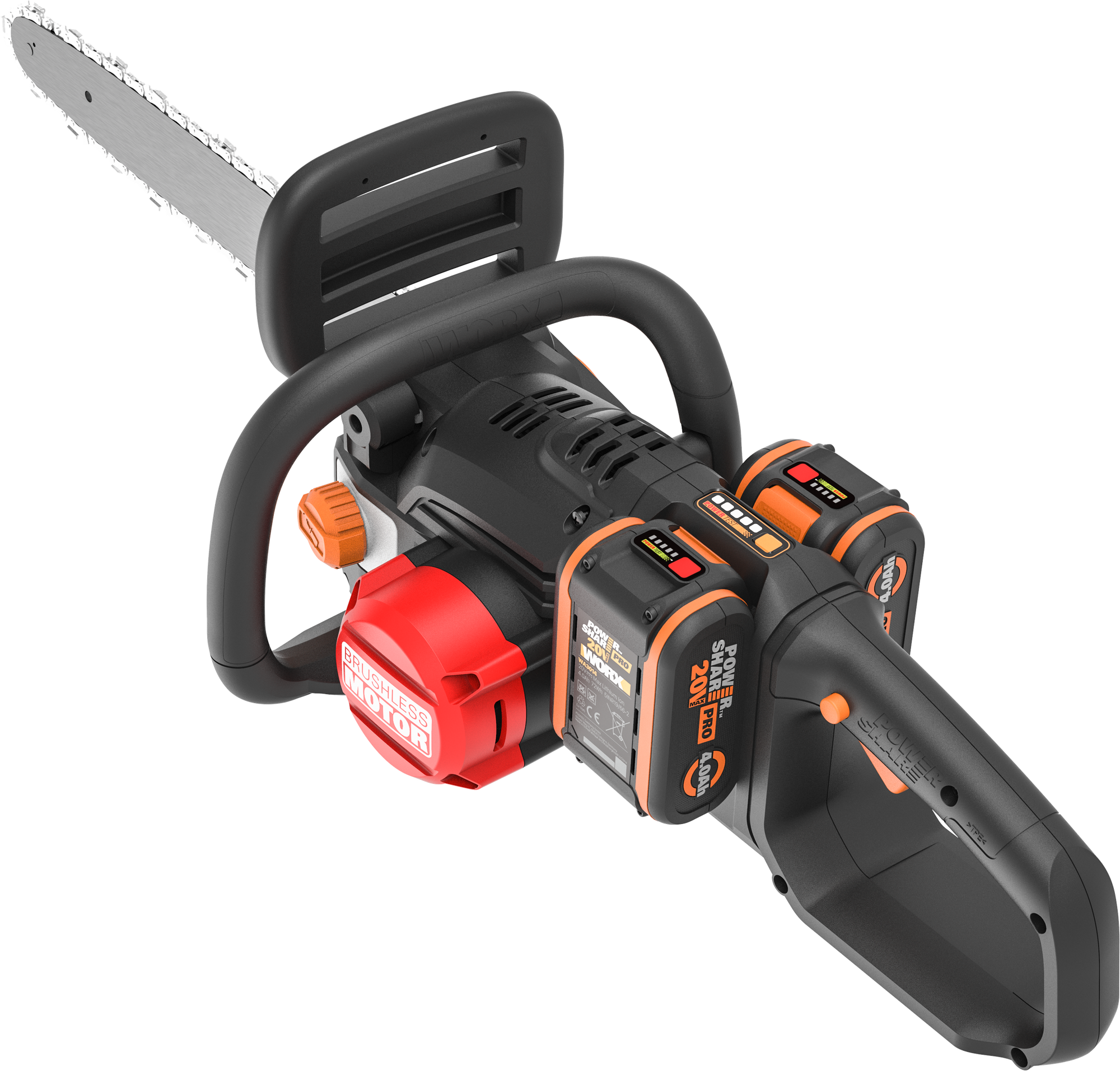 Цепная пила аккумуляторная WORX WG385E 40 см 4,0Ачх2 - фото №5