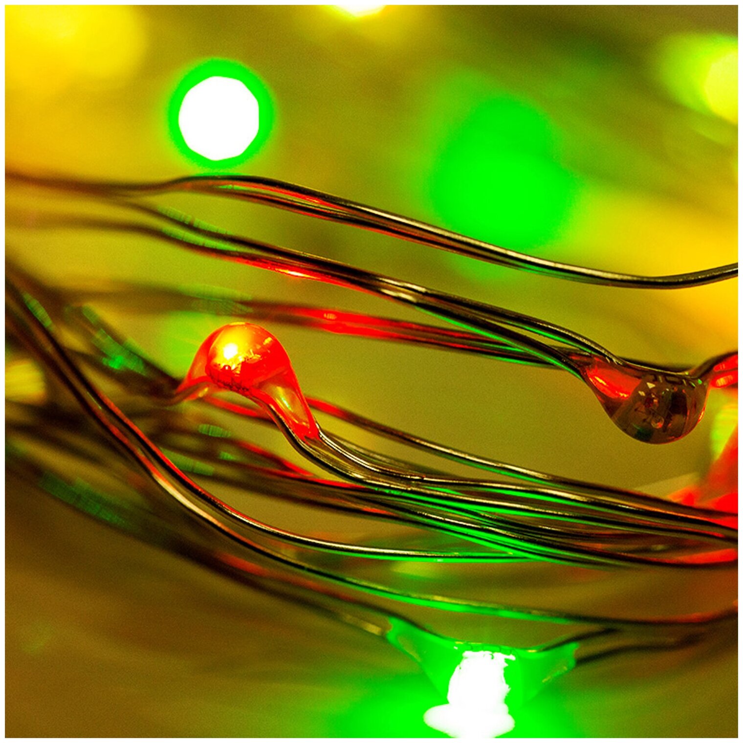 Гирлянда Роса с трансформатором 20 м 200 LED цвет свечения мультиколор NEON-NIGHT