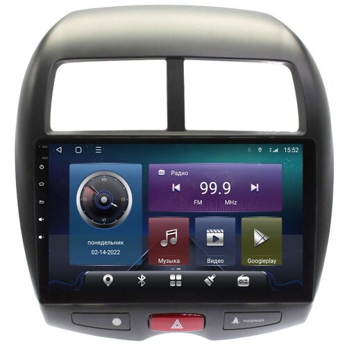 Магнитола CRS-300 Mitsubishi ASX, Peugeot 4008, Citroen C4 Aircros - Android 12 - 8 ядер - Память 6+128Gb - Carplay - DSP 36 полос - 4G(Sim)