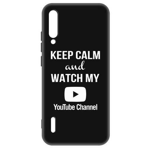 фото Чехол-накладка krutoff silicone case youtube для xiaomi mi a3 (черный) krutoff group