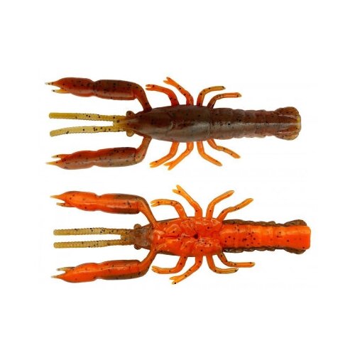 Мягкая приманка Savage Gear 3D Crayfish Rattling 67 Brown Orange 6.7 см.2,9 г