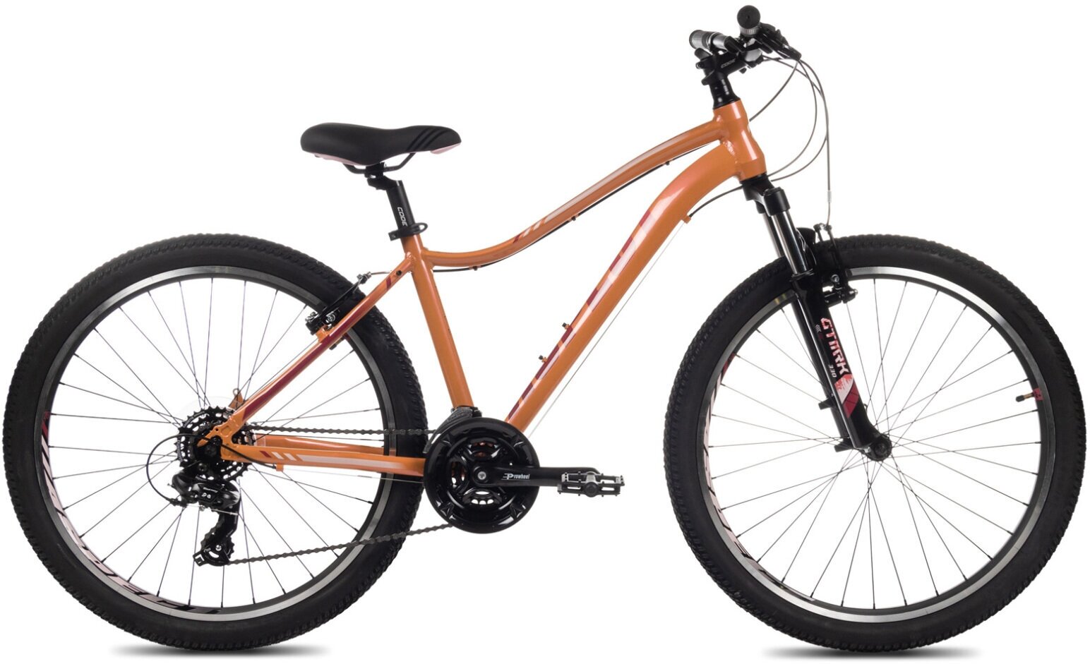 Женский велосипед Aspect Oasis (16", розово-оранжевый) .