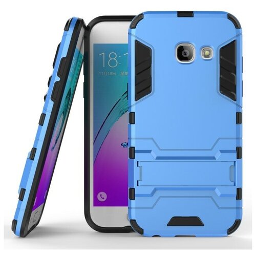 фото Чехол mypads для samsung galaxy a3 (2017) противоударный усиленный ударопрочный синий