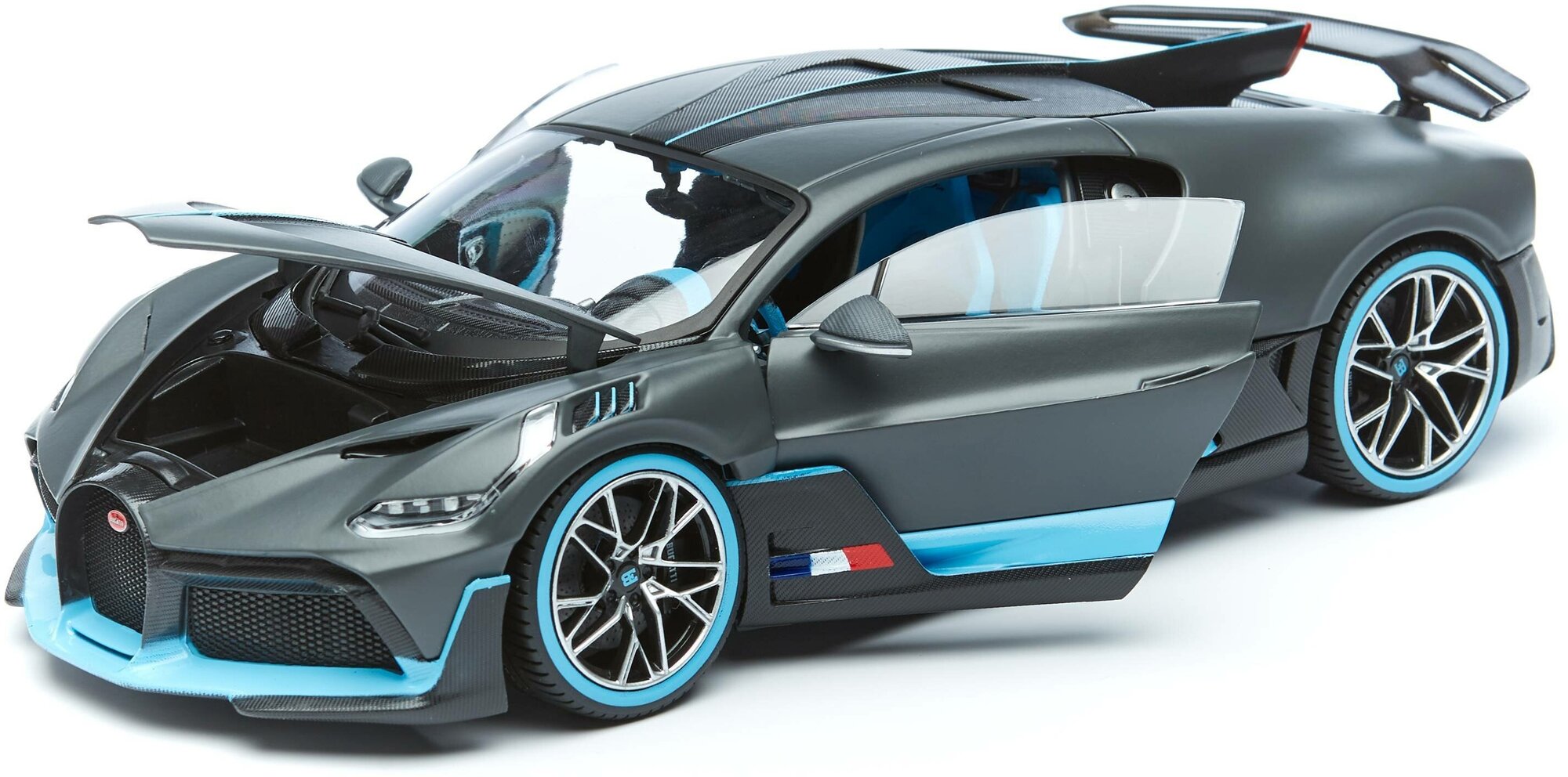 Bburago Коллекционная машинка 1:18 "Bugatti Divo", темно-серый - фото №4