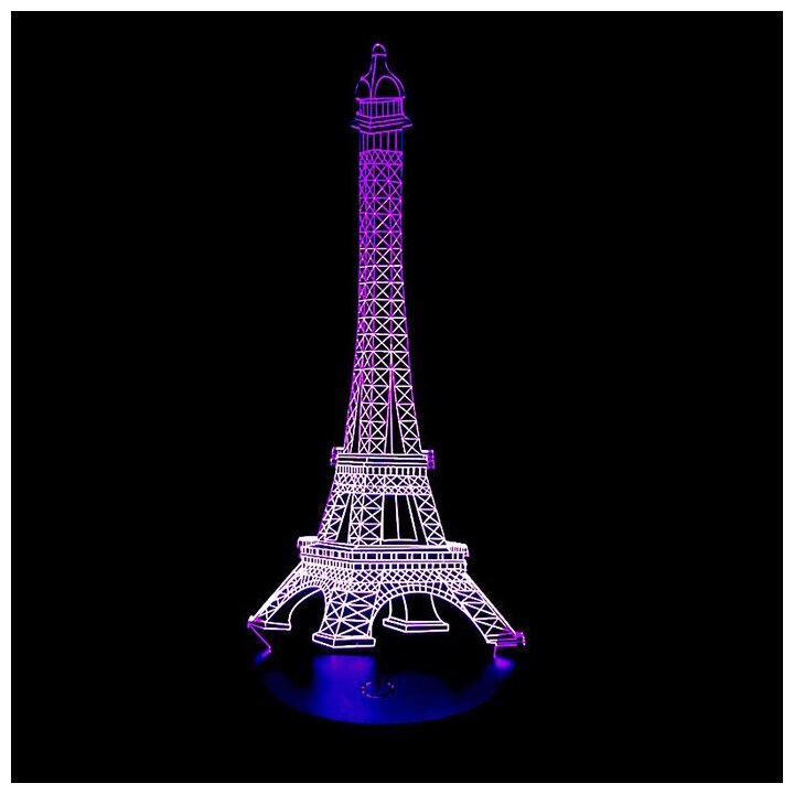 Светильник "Эйфелева башня" от сети 9,5x10x21 см - фотография № 8