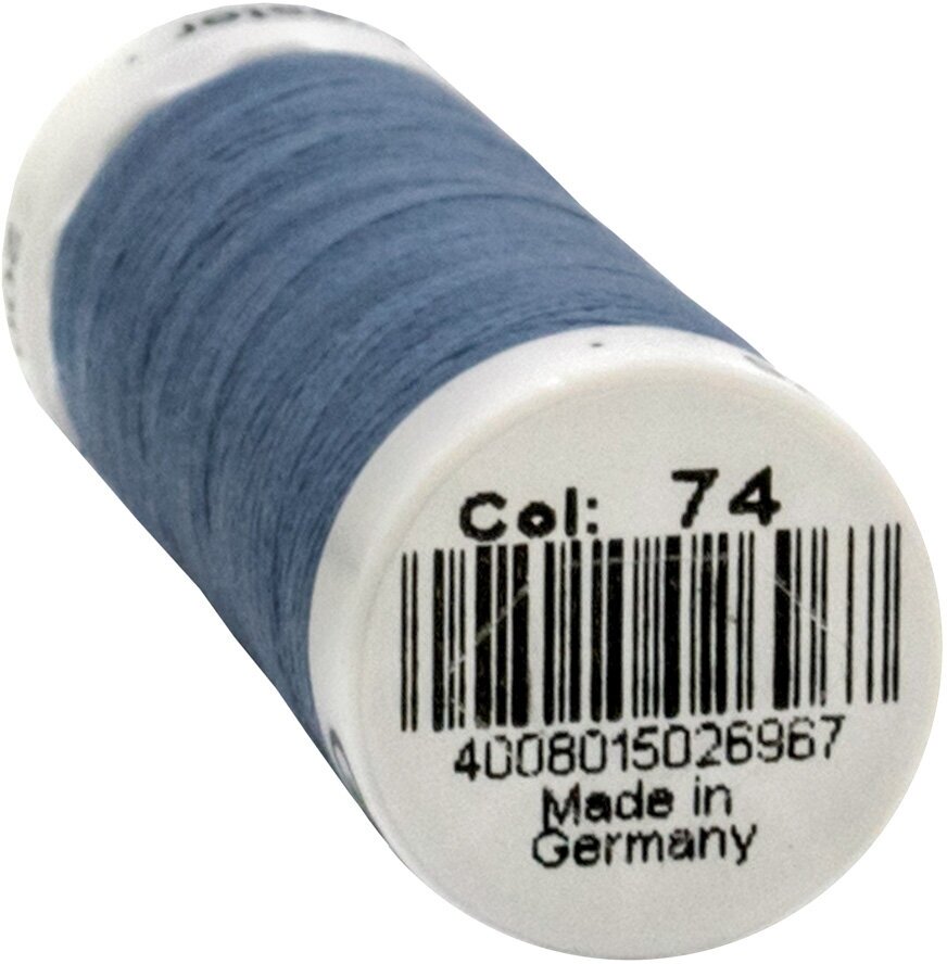 Нитки швейные Gutermann Sew-all 748277 для всех материалов, 200 м, 100% полиэстер (074 сиренево-джинсовый), 5 шт