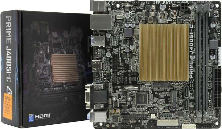 Материнская плата Asus PRIME J4005I-C (BGA 1090, Intel Celeron J4005 2x2.0 ГГц, 2xDDR4-2400 МГц, 1xM.2, Mini-ITX, LAN + VGA + HDMI) - фотография № 3