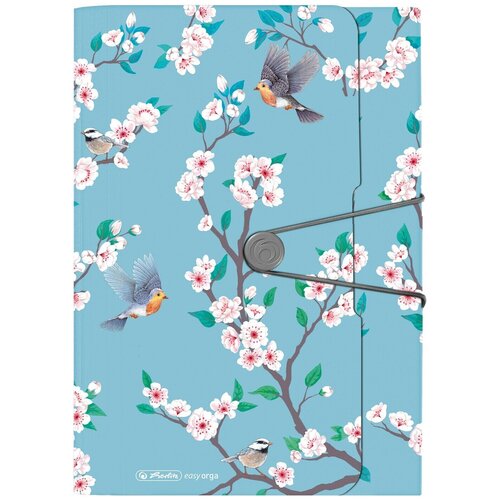 фото Папка с резинкой a4 ladylike birds herlitz