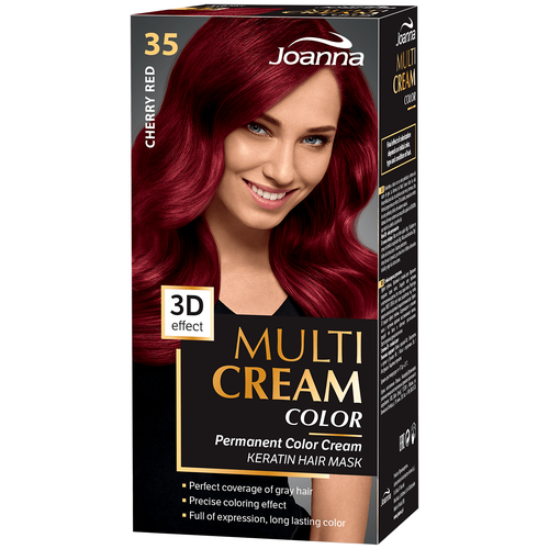 Joanna Multi Cream Color крем-краска для волос, 35 cherry red joanna multi cream color крем краска для волос 37 juicy eggplant