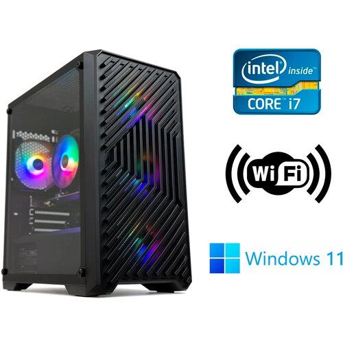 Игровой компьютер Intel Core i7 / NVIDIA GeForce GTX 1660 SUPER 6Gb / 16Gb / SSD 512Gb / Windows 11 Pro + WiFi