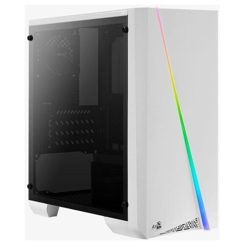 Корпус AeroCool Cylon Mini Tempered Glass White mATX без БП корпус microatx aerocool cylon mini без бп белый