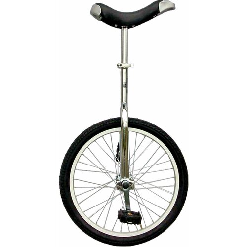 фото Уницикл одноколесный велосипед 5-659321 20" алюминиевый обод 36 спиц картр. подш. рама сталь серебр. нет бренда