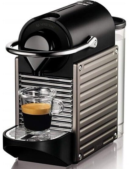 Кофемашина капсульная Nespresso C61 Pixie Electric, titan - фотография № 8