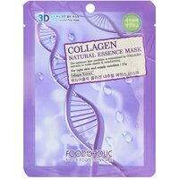 Тканевая 3D маска FOOD A HOLIC с коллагеном для эластичности и питания кожи Collagen Natural Essence Mask, 23 г