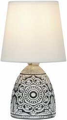 Настольный светильник с абажуром для спальни Rivoli Debora D7045-502 40Вт, белая
