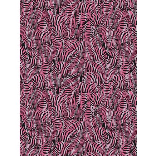 Отрезная ткань для мебели Ambesonne "Стадо зебр" метражом для рукоделия и шитья, оксфорд, 155 см