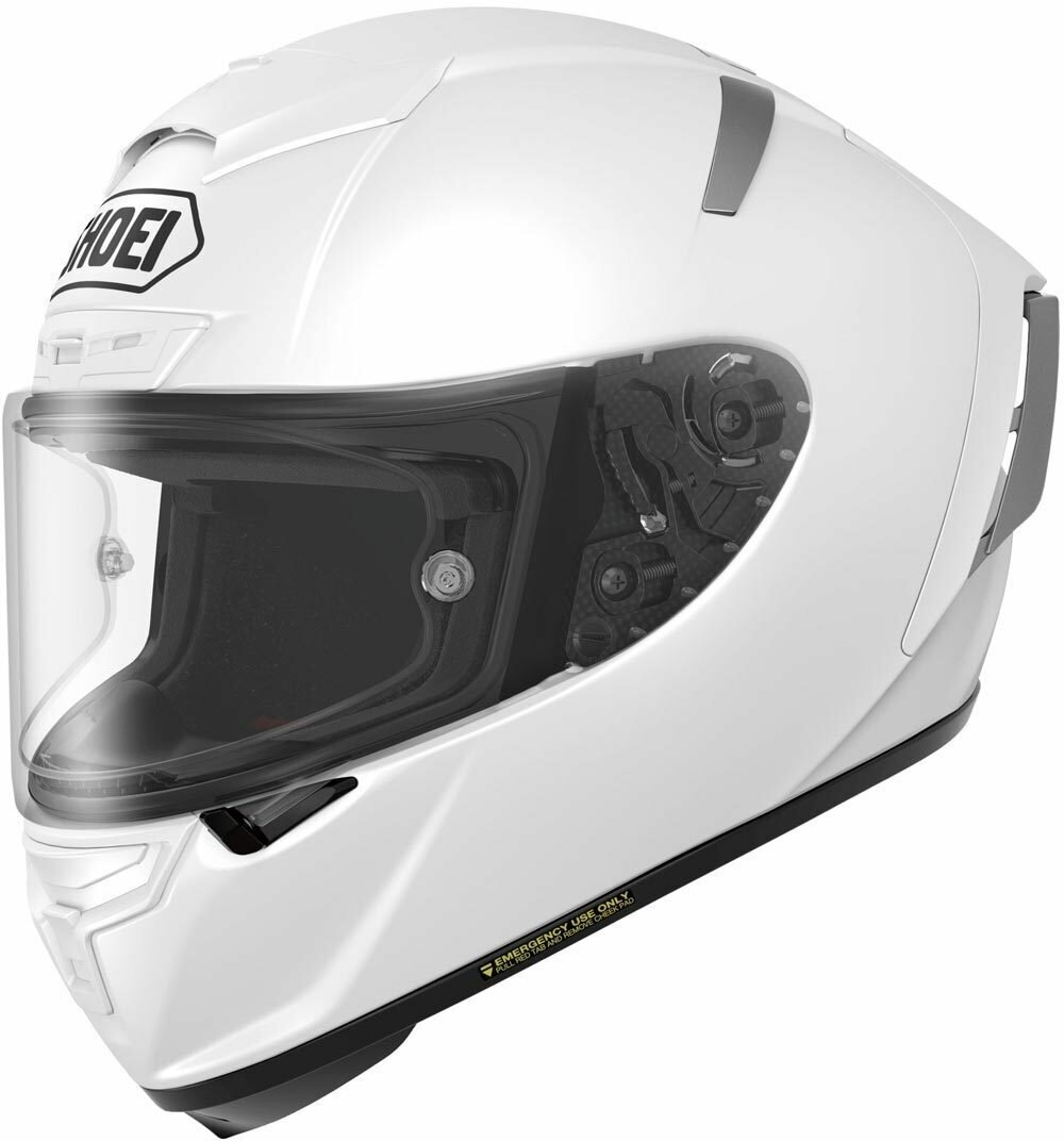 Мотошлем X-Spirit III PLAIN SHOEI (белый глянец, White, L)