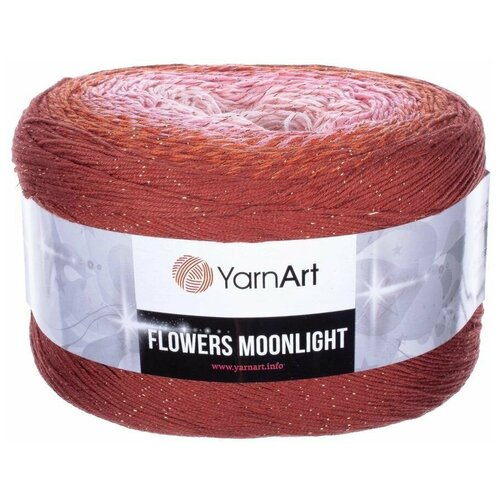 Пряжа YARNART Flowers Moonlight / 3288 терракот розовый бусины kris ti flowers розовый