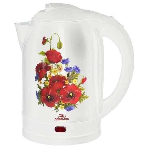Чайник Добрыня DO-1257 Маки на белом 1490₽