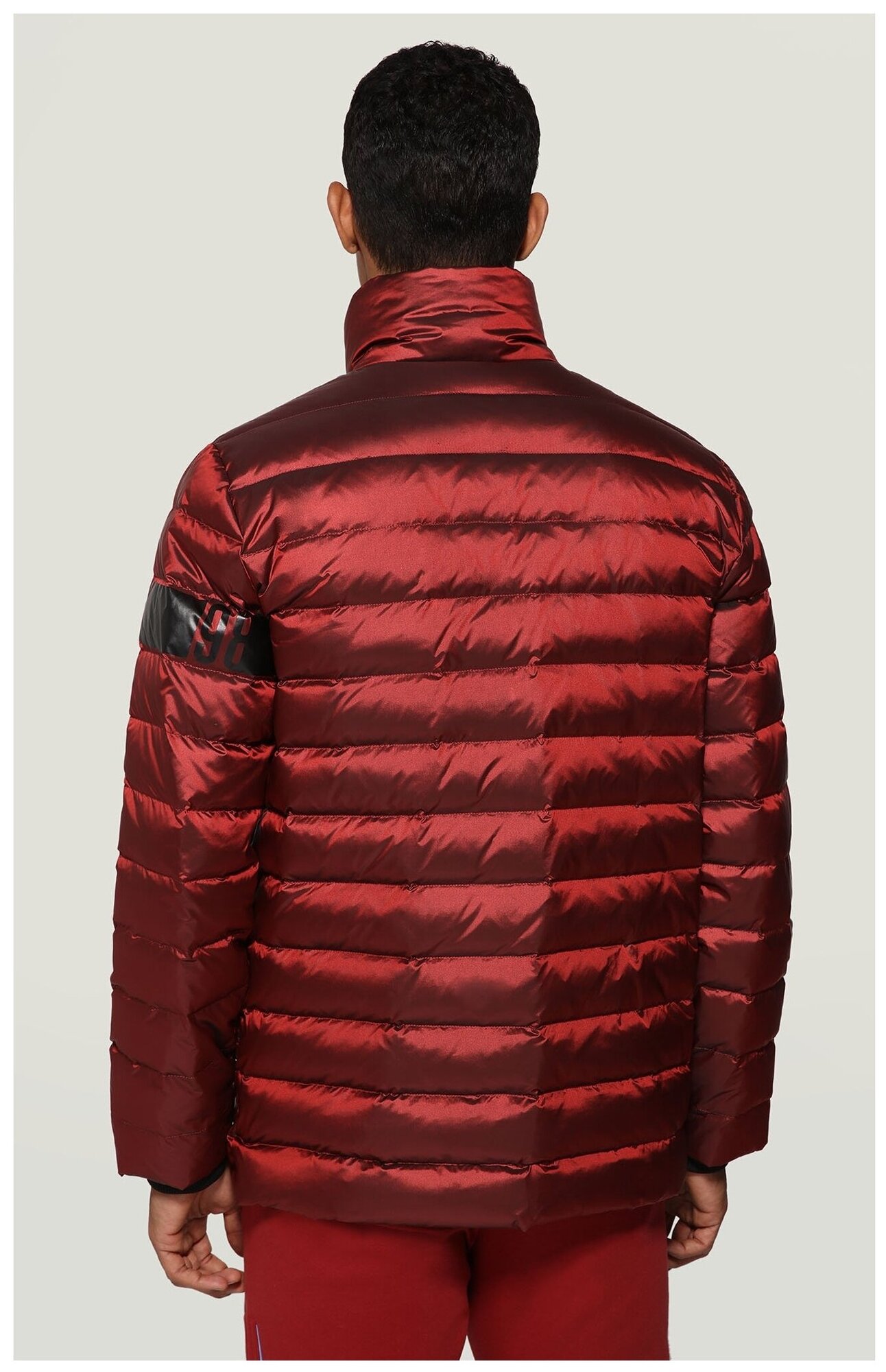 куртка BIKKEMBERGS, демисезон/зима, силуэт полуприлегающий, стеганая, карманы, размер 46, красный - фотография № 2