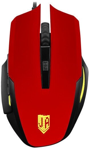 Мышь беспроводная Jet.A Comfort OM-U54G красная (1200/1600/2000dpi, 5 кнопок, USB)