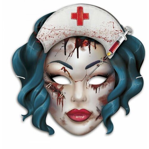 фото Маска карнавальная "мертвая медсестра" happy pirate