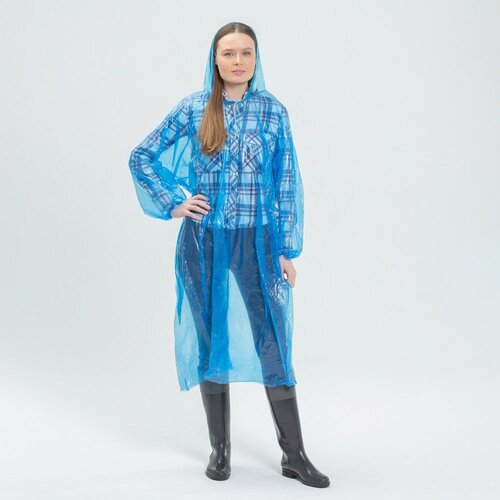 INBLOOM Дождевик глянцевый рукава на резинках 82х110см ПЭ 20мкм 5 цветов 10 штук 637₽