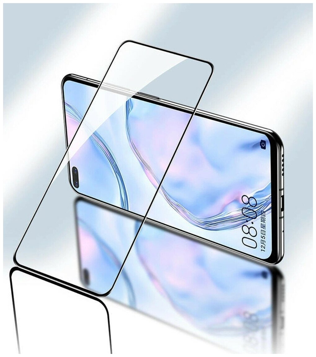Защитное стекло "Полное покрытие" для телефона Realme X3 SuperZoom черное