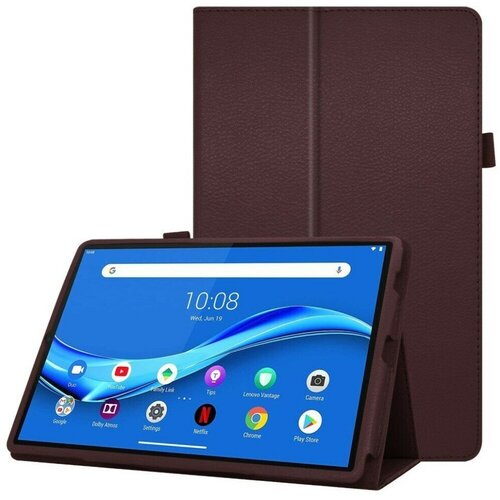 Чехол для Lenovo Tab M10 HD, Tab M10 HD Gen 2, TB-X306 (коричневый) cover for lenovo tab m10 hd 2nd tb x306f x306x cartoon smart magnetic silk leather coque for lenovo m10 2 2nd generation case