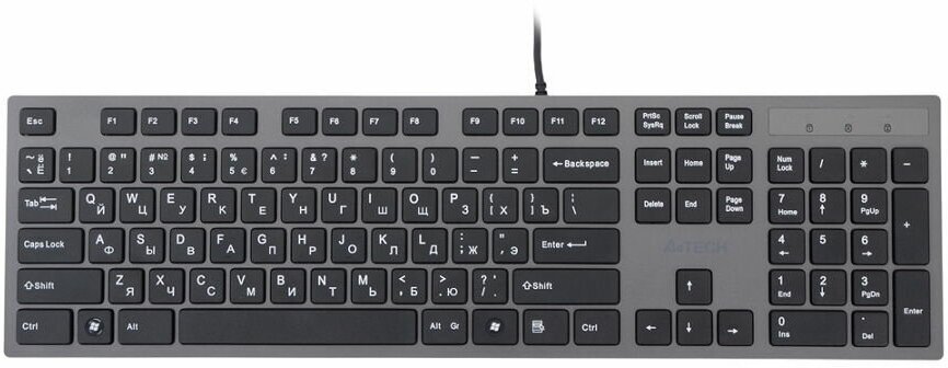 Клавиатура A4Tech KV-300H light Grey USB