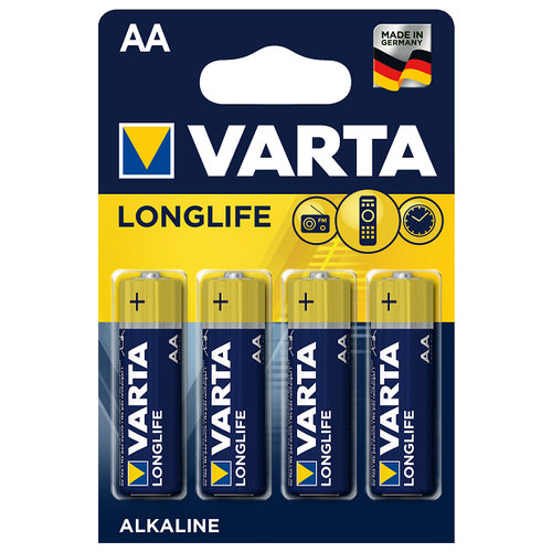 Батарейка VARTA LONGLIFE AA/LR06 бл 4 батарейка varta longlife power aa lr06 бл 2