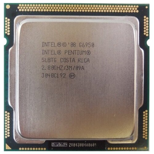 Процессор Intel Pentium G6950 Clarkdale LGA1156, 2 x 2800 МГц, HP процессор intel core i3 7100 cm8067703014612 3 9ghz kaby lake dual core lga1151 l3 3mb intel hd graphics 630 1100mhz tdp 51w tray