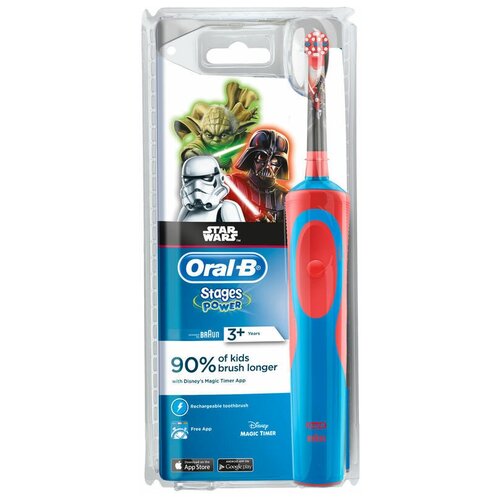 Детская электрическая зубная щетка Oral-B Stages Power StarWars Kids D12513 210500₽