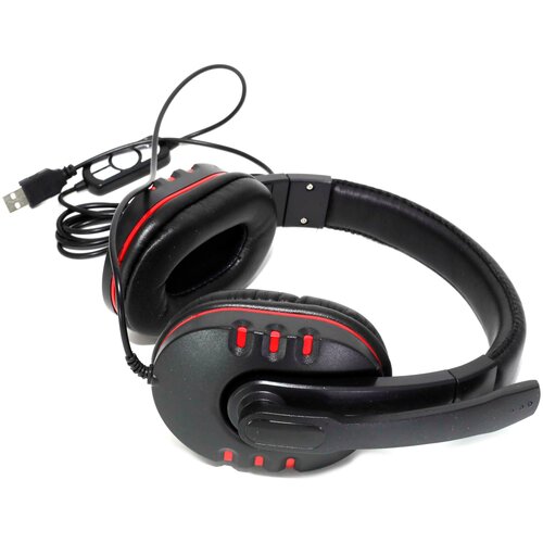 Наушники проводные TUCCI TC-Q3 головные черный-красный 125000₽