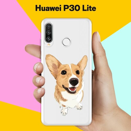 Силиконовый чехол Хороший корги на Huawei P30 Lite силиконовый чехол хороший корги на huawei y6p