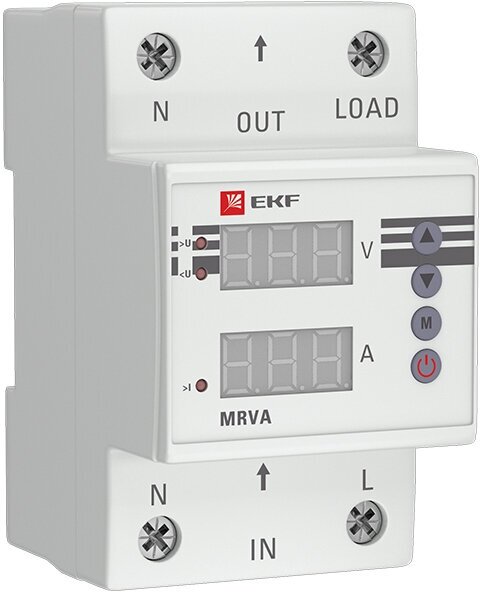 Реле напряжения и тока с дисплеем MRVA 63A EKF PROxima