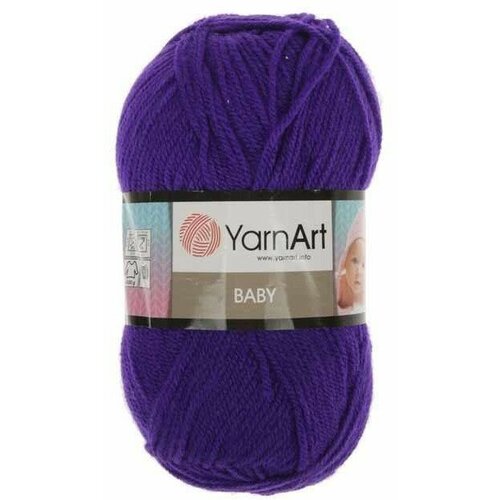 Пряжа YarnArt baby цвет 203 (фиолетовый) 100% акрил, 50гр, 150м - 3 мотка