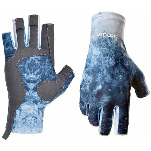 перчатки boodun бежевый Велоперчатки Boodun, размер M, синий