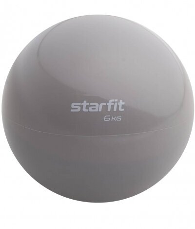 Медбол Starfit GB-703 6 кг, тепло-серый пастель