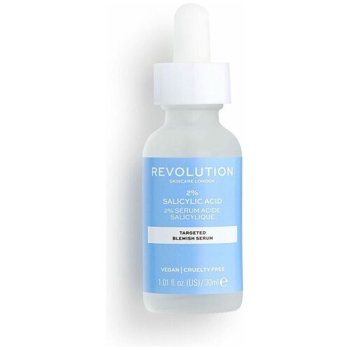 тонер для проблемной кожи revolution skincare 2% salicylic acid blemish 200 мл Revolution Skincare 2% Salicylic Acid Сыворотка для проблемной кожи, 30 мл