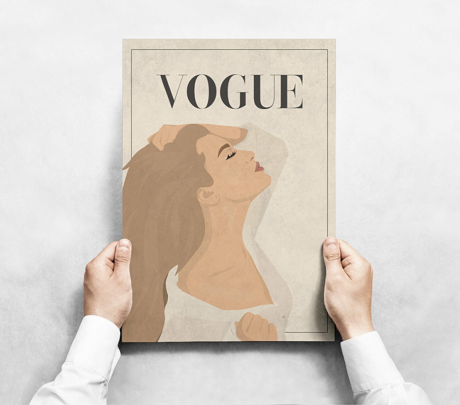 Плакат "Vogue" / Интерьерный постер формата А2 (40х60 см) без рамы