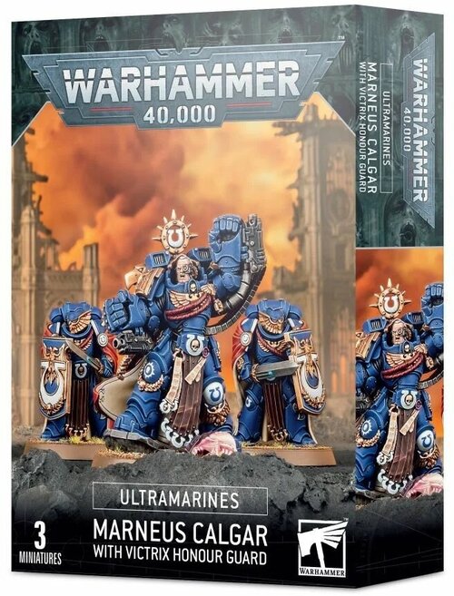 Набор миниатюр для настольной игры Warhammer 40000 - Ultramarines Marneus Calgar with Victrix Honour Guard