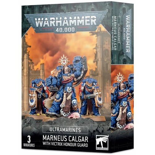 Набор миниатюр для настольной игры Warhammer 40000 - Ultramarines Marneus Calgar with Victrix Honour Guard
