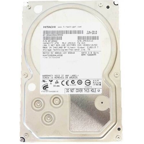 Жесткий диск Hitachi 0F10942 2Tb SATAII 35 HDD 10466000₽