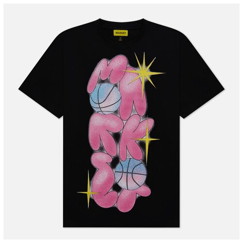 Мужская футболка MARKET Spacebols чёрный , Размер XXL