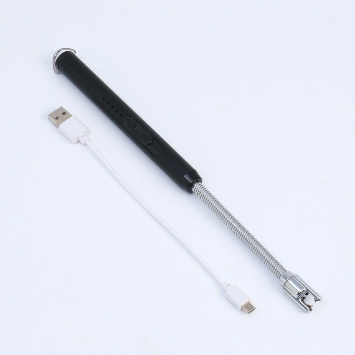Зажигалка электронная, дуговая, с индикатором заряда, USB - фотография № 2